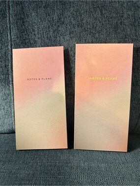 Notes & Plans Pink Ombre Sticky Notes/Sticky Tabs (Set of 2)